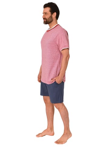 NORMANN kurzarm Schlafanzug Shorty Pyjama - 78312 in rot