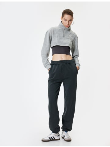 KOTON Sweatshirt in Grau Melange