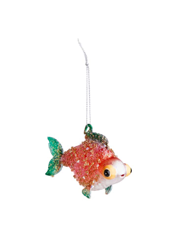 Butlers Baumanhänger HANG ON Fisch mit Perlen in Orange