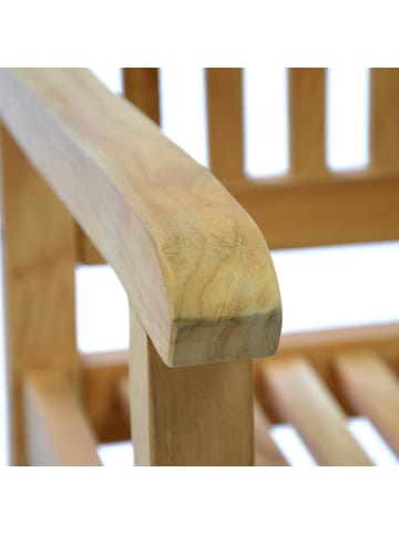 VCM  4er Sitzbank Gartenbank Landhausstil Teak Holz in Braun