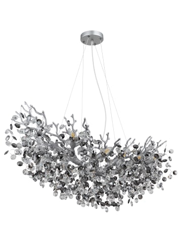 Globo lighting Luster "QUEENA" in silver