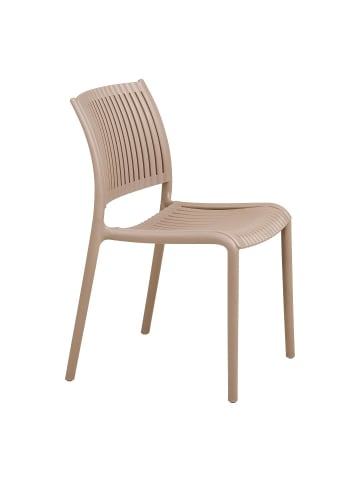 ebuy24 Gartenstuhl Kaja Taupe 4er Set