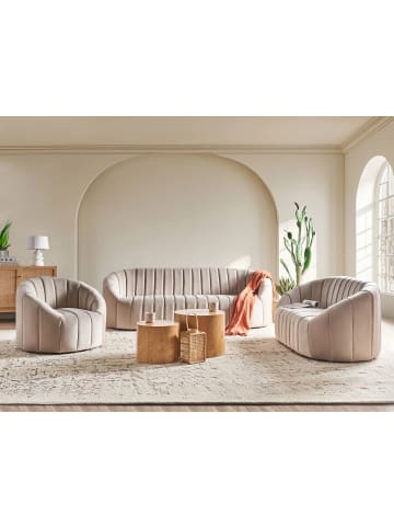 Beliani 3-tlg Sitzgruppe MALUNG in Beige