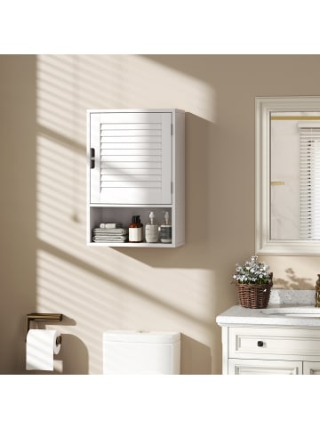 HOMCOM Hängeschrank-40L x 20B x 60H cm-Weiß