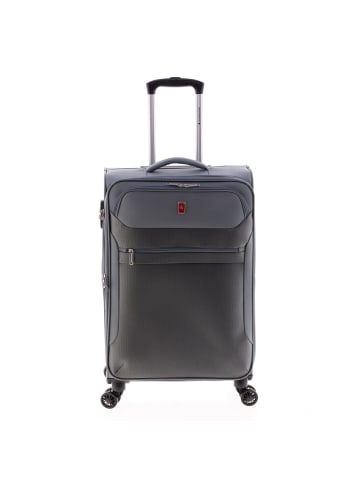 Gladiator 2000 4 Rollen Trolley 68 cm mit Dehnfalte grey