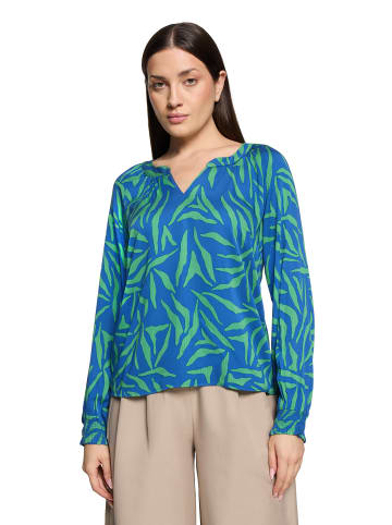 CARTOON Schlupfbluse mit Muster in Green/Blue