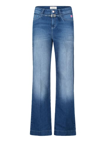 CARTOON Stretch-Jeans mit Stickerei in Blau