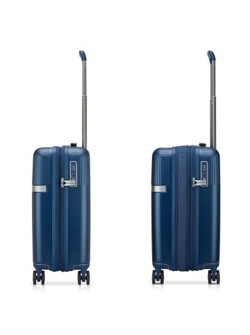 Roncato Airglam 4 Rollen Kabinentrolley S 55 cm mit Dehnfalte in blu notte