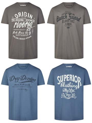 riverso  T-Shirt RIVLeon 4er Pack in Mehrfarbig