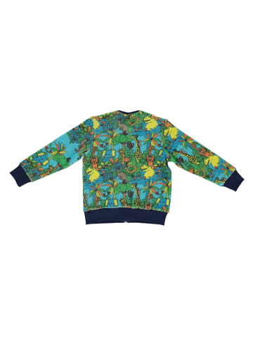 Småfolk Sweatshirt Jungle in ocean blue