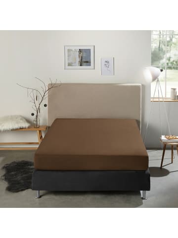 REDBEST Boxspring-Spannbettlaken Denver in dunkelbraun