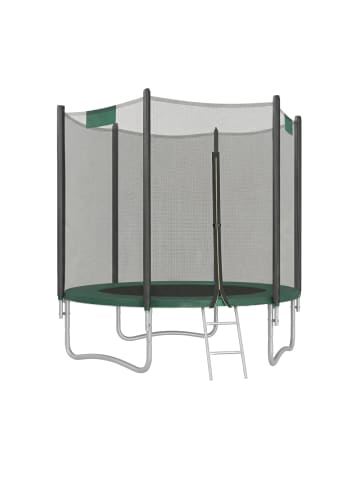SONGMICS Gartentrampolin Saul in Dunkelgrün - (H)230.1 x Ø183.1 cm