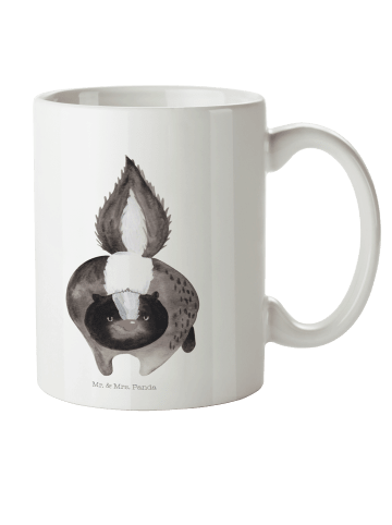 Mr. & Mrs. Panda Kindertasse Stinktier Angriff ohne Spruch in Weiß