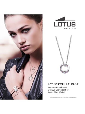 LOTUS silver Anhänger Silber 925 Sterling Silber Kreis Halsketten