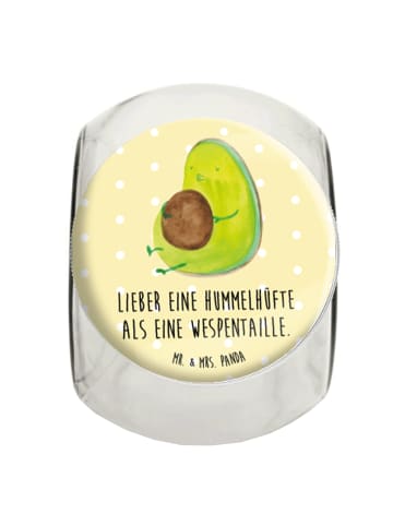 Mr. & Mrs. Panda gewürzglas Avocado Pfeifen mit Spruch in Gelb Pastell