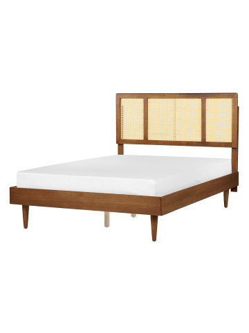 Beliani 2-tlg Doppelbett AURAY in Braun
