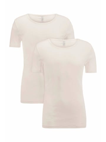 Hessnatur T-Shirt Fitted 2er Pack in natur