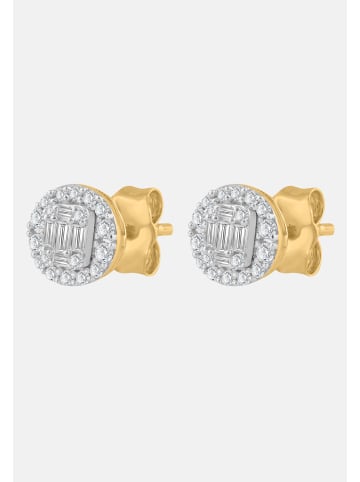 Diamant Exquis Ohrringe aus 375 Gelbgold mit Diamant