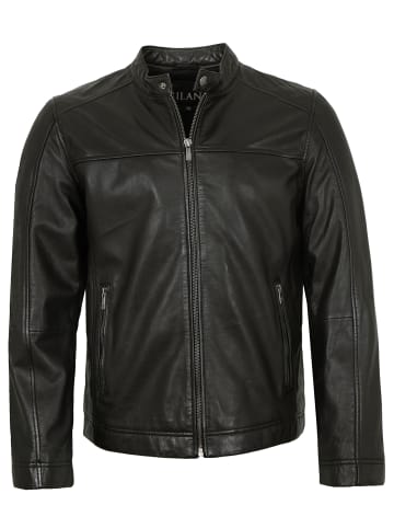 JILANI Lederjacke Lammnappa in Schwarz