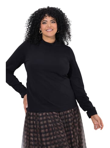 Ulla Popken Longshirt in schwarz