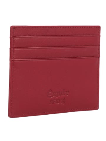 Esquire Oslo Kreditkartenetui RFID Leder 10 cm rot