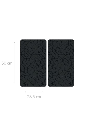 Kesper Herd-Abdeckplatte aus gehärtetem Glas in Schwarz, (B) 28,5 x (H) 0,5 x (L) 50 cm