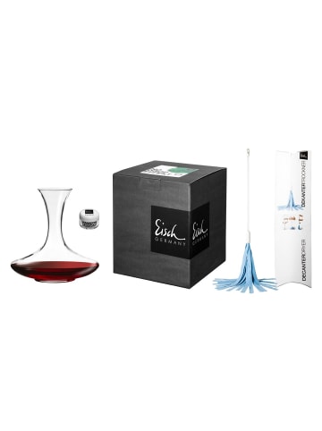 Eisch 3er Set Geschenkset Dekanter No Drop Effekt 750 ml in transparent