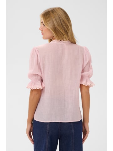 SAINT TROPEZ Bluse kurzarm KristelSZ Gerade Passform in Chalk Pink