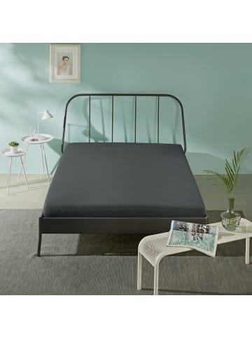 REDBEST Single-Jersey Spannbettlaken San Francisco in anthrazit