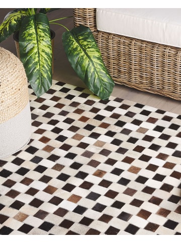 Beliani Patchwork KAYABEY in Braun/Beige - (W) 160 x (H) 1 x (L) 230 cm