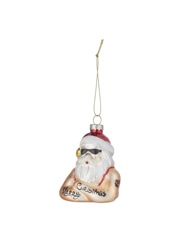 Butlers Baumanhänger HANG ON Santa mit Tattoos in Rot