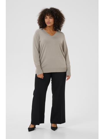 KAFFE curve Strickpullover KClizzy Regular fit in Elephant Skin