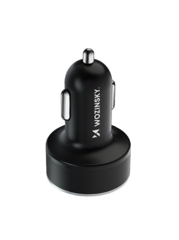 Wozinsky Wozinsky WDCCB Autoladegerät mit Display 50W 2xUSB-C / 2xUSB-A in Schwarz