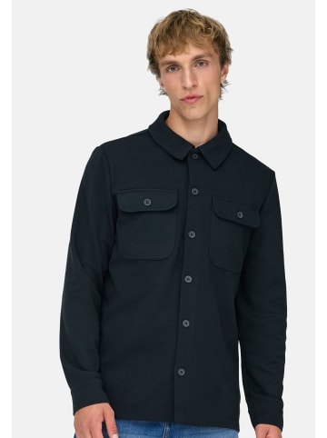 ONLY & SONS Hemdjacke / Overshirt Newkodyl in Dark navy