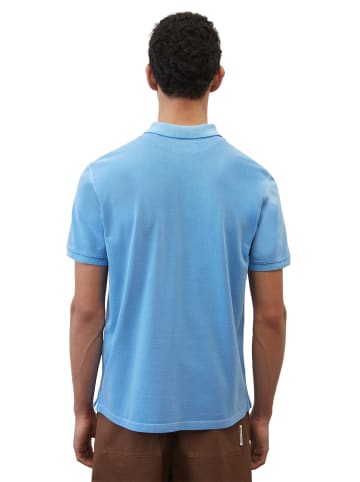 Marc O'Polo Kurzarm-Poloshirt Piqué regular in azure blue