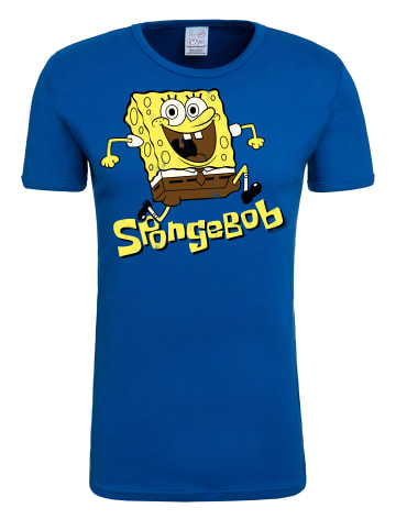 Logoshirt T-Shirt Spongebob - Jumping in blau