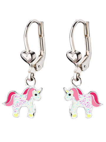 schmuck23 Silber Ohrringe 925 Einhorn 1,0 cm x 1,0 cm