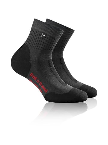Rohner Socken Trek'n Travel L/R Socke in Anthrazit