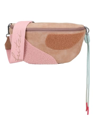 Fritzi aus Preußen Bauchtasche Medium Limited Happy Flocked Jive Soft Berry in Beige