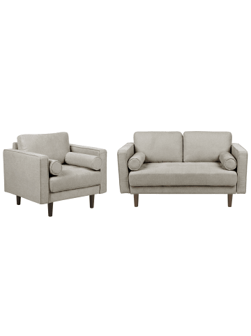 Beliani 2-tlg Sitzgruppe NURMO in Braun