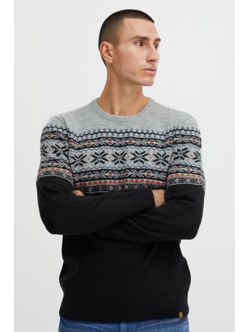 BLEND Strickpullover BHTjerik 20715520 ME Strickpullover mit Muster in Blau