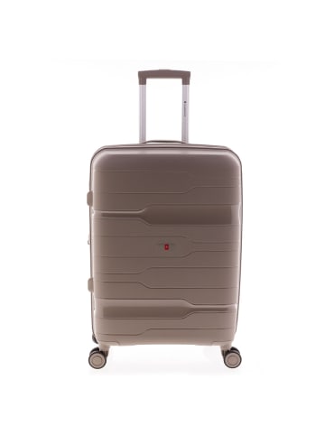 Gladiator 3800 4 Rollen Trolley 67 cm mit Dehnfalte in beige