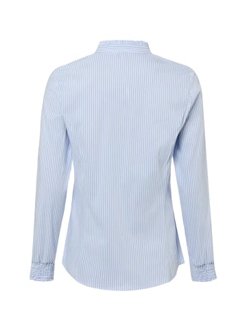 More & More Bluse in hellblau weiß