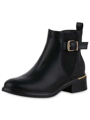 VAN HILL Biker Boots Amelia in Schwarz