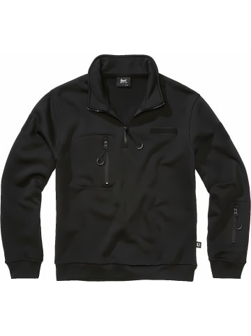 Brandit Pullover "Tactical Sweat Troyer" in Schwarz