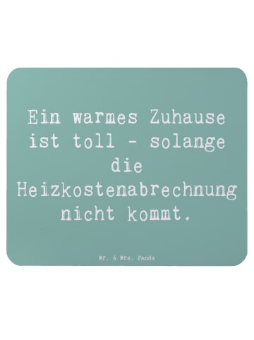 Mr. & Mrs. Panda Mauspad Spruch Geborgenheit im Zuhause mit Spruch in Meeresbrise