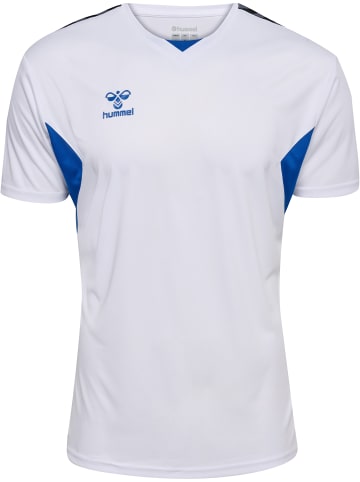 Hummel Hummel T-Shirt Hmlauthentic Multisport Herren Atmungsaktiv Feuchtigkeitsabsorbierenden in WHITE/TRUE BLUE