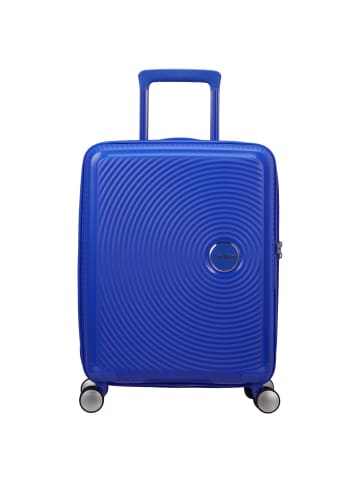 American Tourister Soundbox - 4-Rollen-Kabinentrolley 55 cm erw. (gelb) in cobalt blue