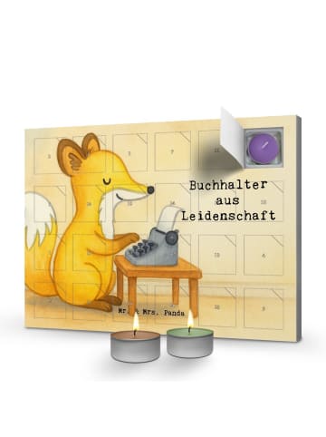 Mr. & Mrs. Panda Kerzen Adventskalender Buchhalter Leidenschaft ... in Weiß