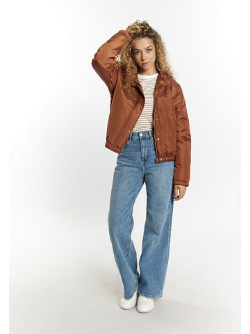 myMo Damen Leicht Wattierte Blousonjacke in Hellbraun